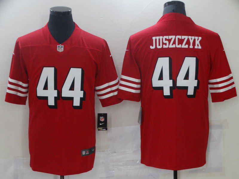 Men San Francisco 49ers #44 Juszczyk Red Nike Vapor Untouchable Limited 2021 NFL Jersey